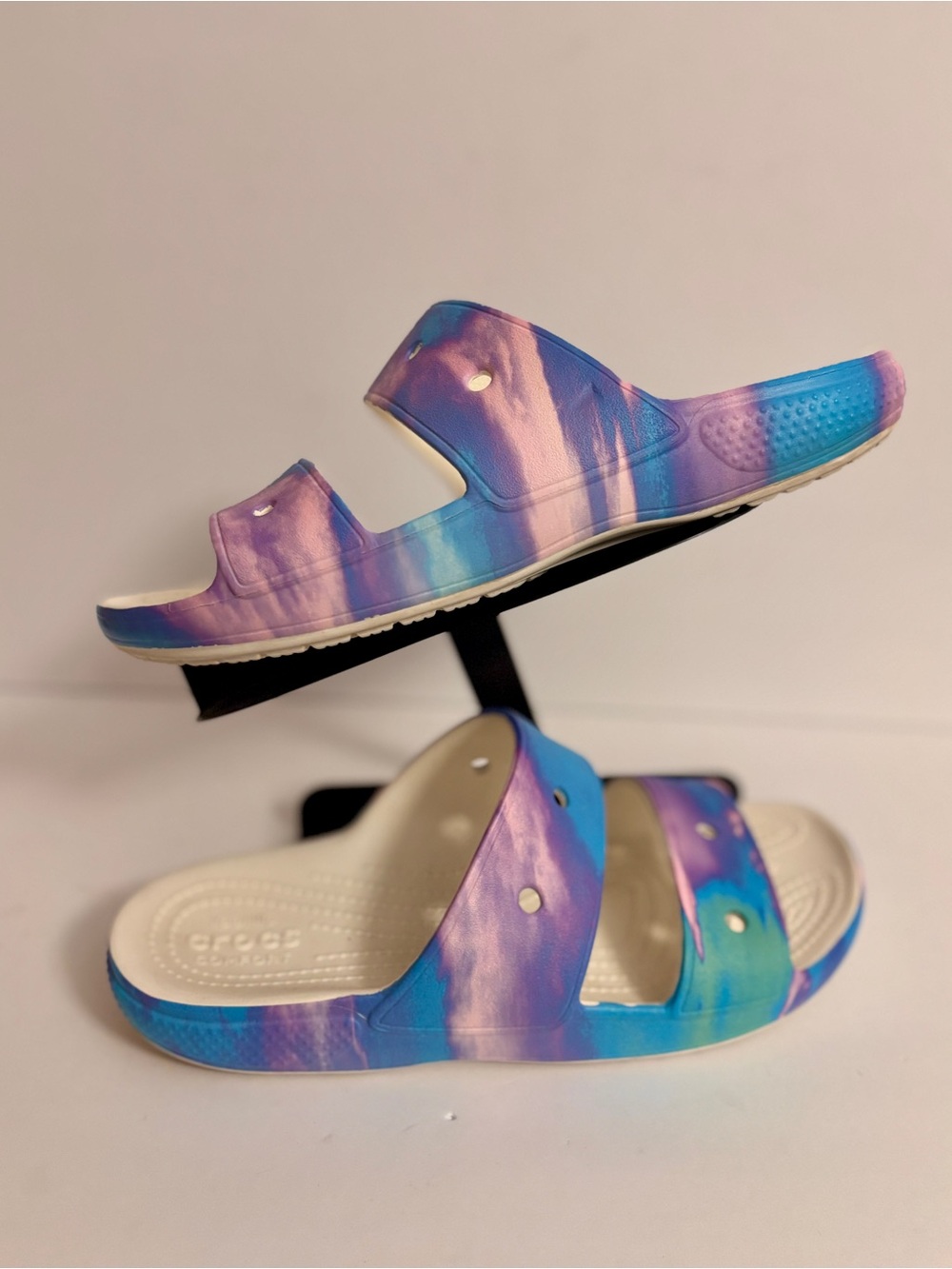 Crocs Classic Tie-Dye Slide Sandal M9 W11